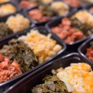 BBQ CHICKEN W CHEESY CAULIFLOWER & COLLARD GREENS